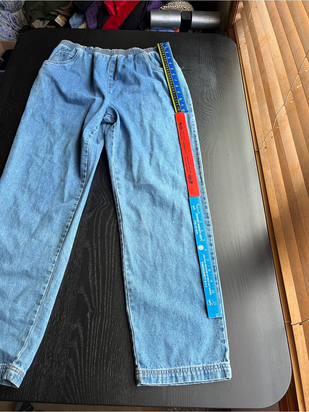 Sonoma Life + Style Women's Blue Denim Elastic Waist Jeans Pants Size M - Picture 7 of 16